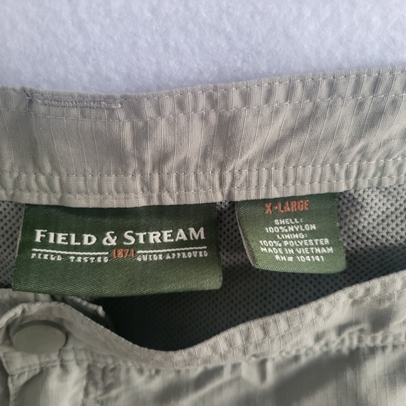 field and stream‎ mens xl x-large swim trunks cargo pocket lined tan - Picture 2 of 5